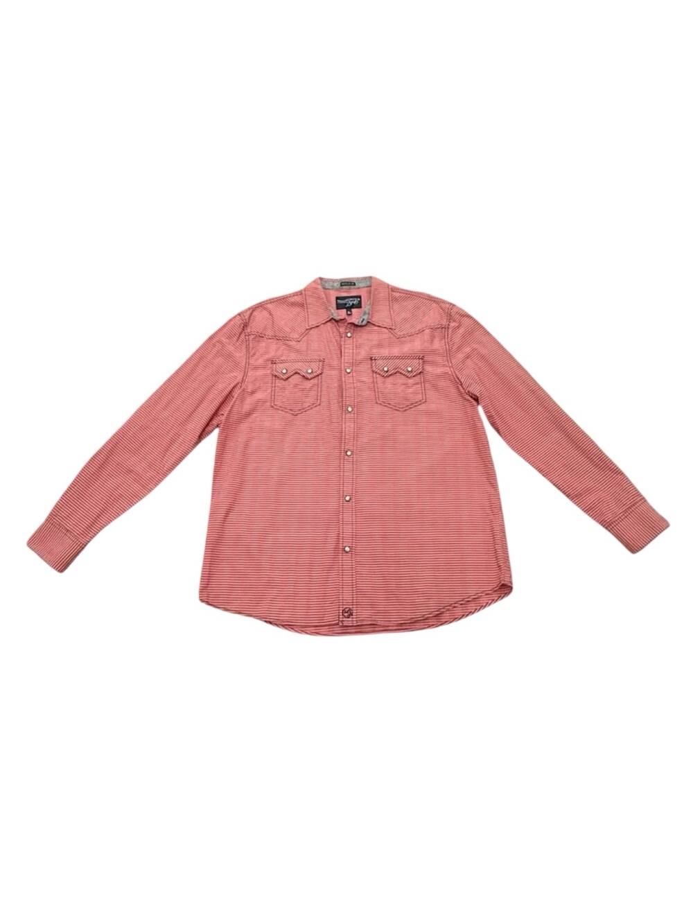 Vintage 2000s Moonshine Spirit by Brad Paisley Red Striped Western Shirt